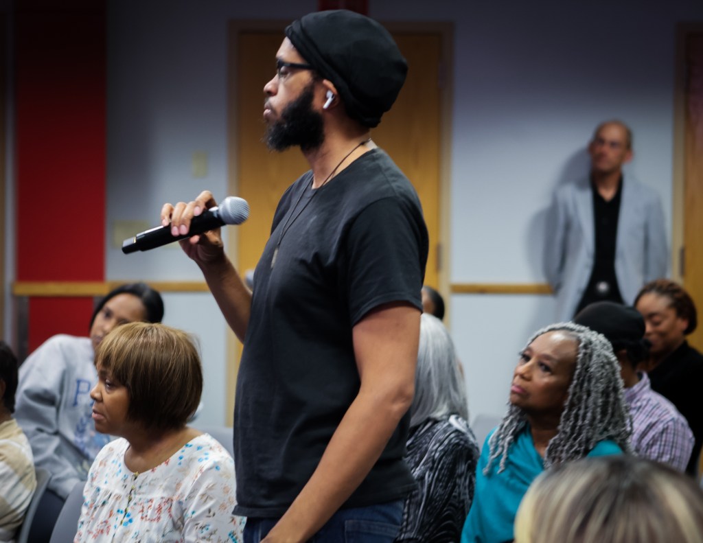 Attendees at the Colorado Black Caucus community listening session at the Community College of Aurora.